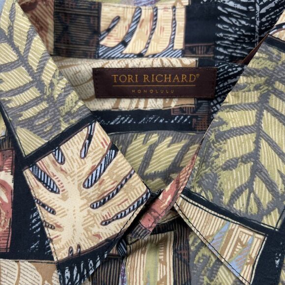 Tori Richard Hawaiian Shirt Mens XL Cotton Lawn Vintage Made USA - Picture 7 of 8